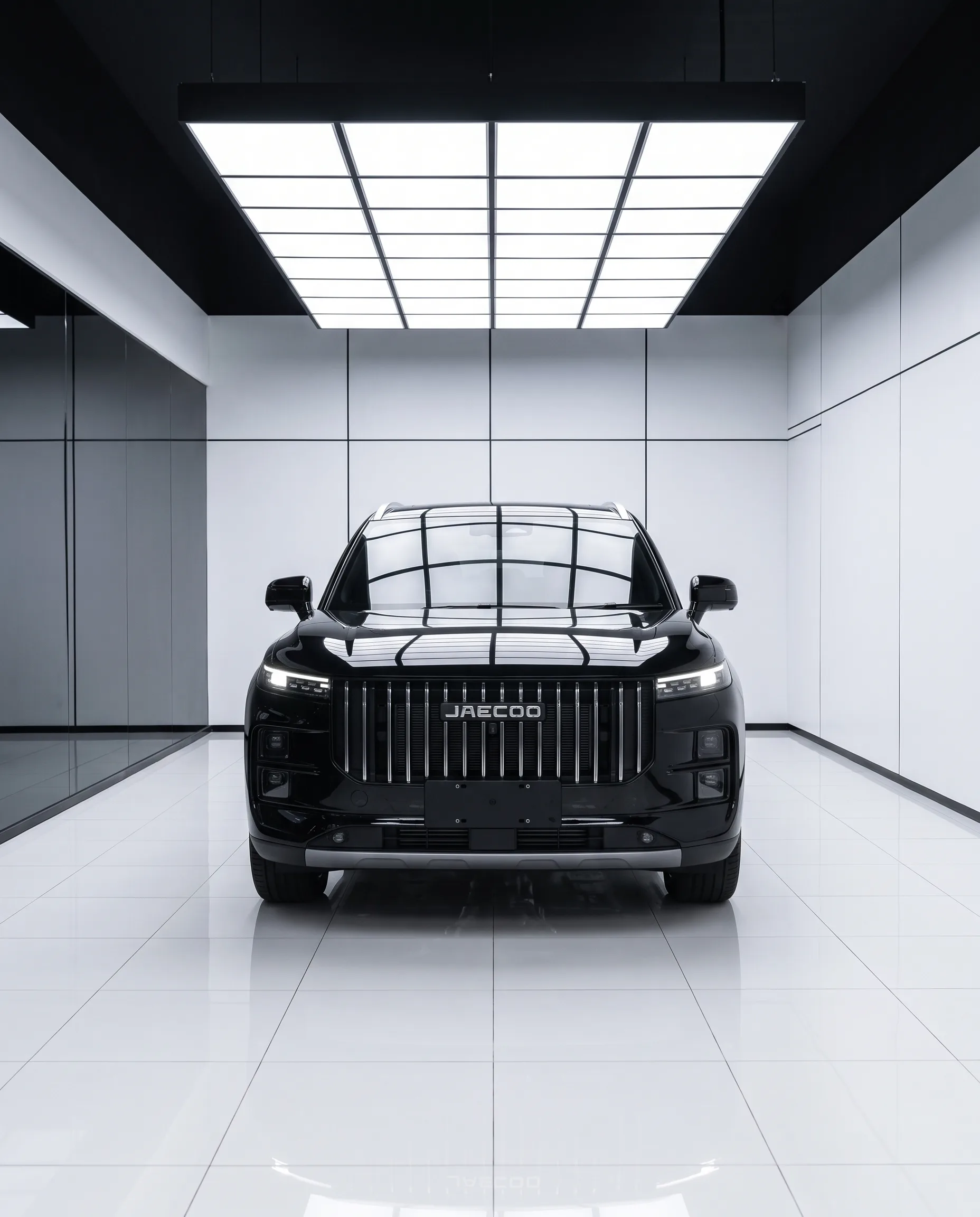 JAECOO J7 SHS, SUV plug-in hybrid, tampak depan